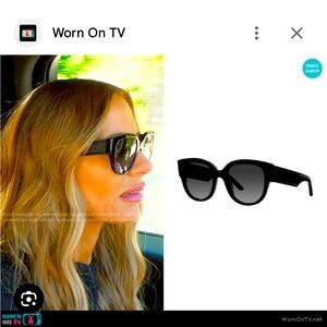 Black Dior wildior cat eye sunglasses
